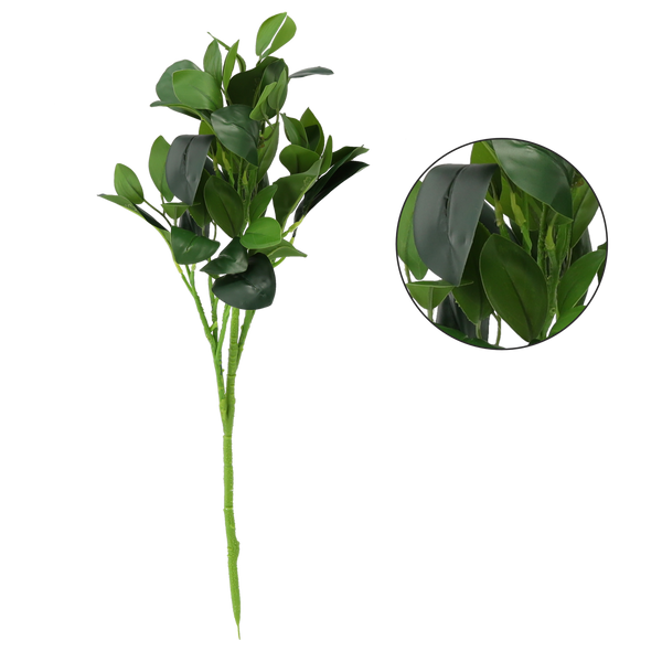 ARTIFICIAL FLOWER - GREEN LEAVES 52 CM