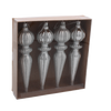 SET 4 DECORAȚIUNI DE BRAD LUNGI 16 CM MIX DE CULORI *5355