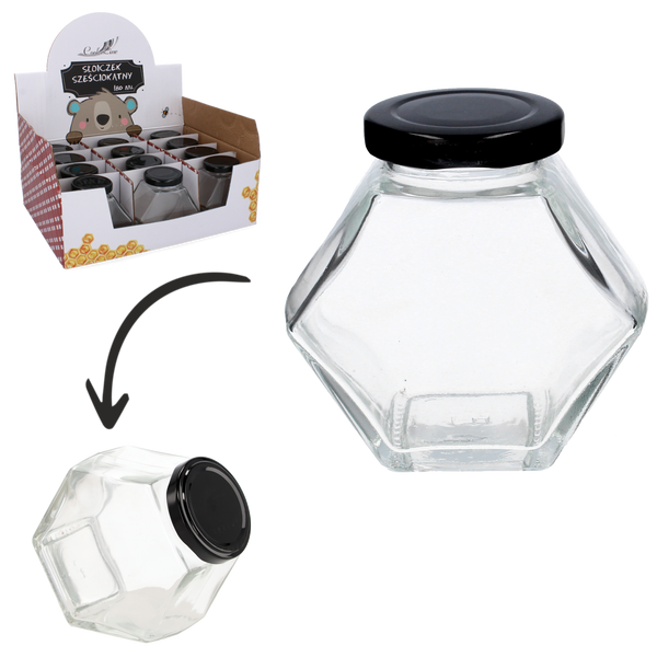 BORC CU ȘASE FEȚE CU capac 180 ML DISPLAY=12buc *5208