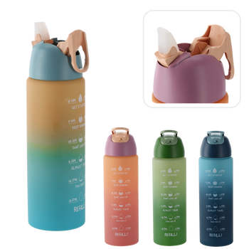 WATER BOTTLE 700 ML PINK - ORANGE