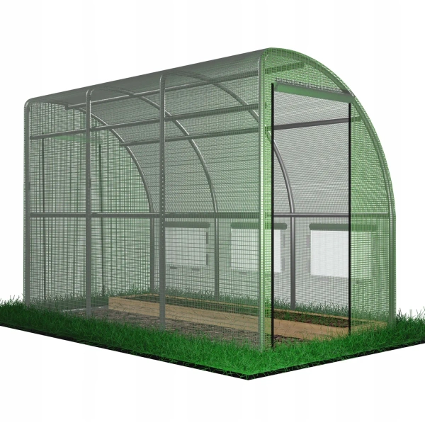 TUNEL FOLIOWY OGRODOWY 3 SEGMENTOWY "POŁÓWKA" ZIELONY 3x1,5x2 m