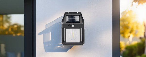 LAMPĂ SOLARĂ LED CU SENZOR DE MIȘCARE 14,4 x 4,7 x 14,9 CM *5653