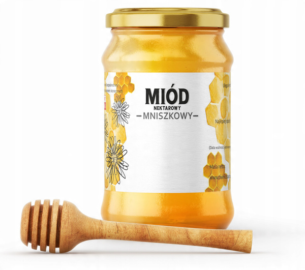 SET OF 100 LABELS HONEY NECTAR DANDELION 116 x 50 MM