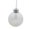 KPL. 3 BOMBEK SZKLANYCH LED ZE ŚNIEŻYNKAMI Z PILOTEM 8 X 10 CM *9476