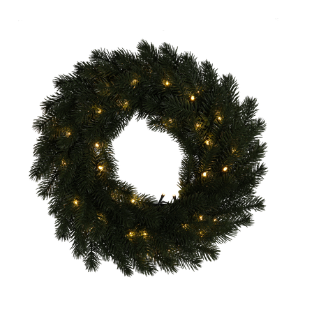 WREATH LED 40 CM GREEN 40 L