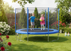 TRAMPOLINA 8FT 252 CM Z DRABINKĄ I SIATKĄ ZABEZPIECZAJĄCĄ 