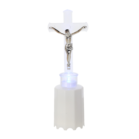 LED KRIŽOVÝ VLOŽKA S BATERIAMI MODRÝ*6357