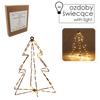 ORNAMENT DE SĂRBĂTOARE - BRAD LED 30 CM 95 L CĂLDURĂ ALBĂ CU BATERII *0313