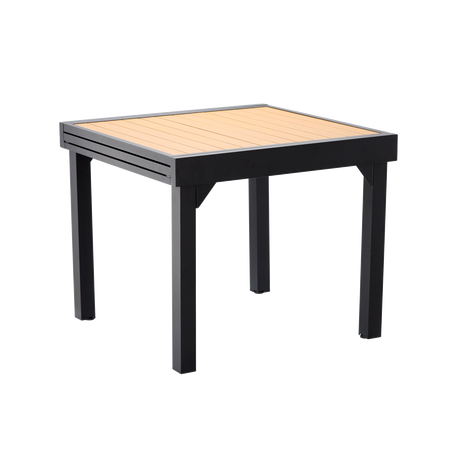 ROZKLADACÍ ALUMINIOVÝ STÔL "ALEX" 90/180 x 90 x 75,5 CM *0381