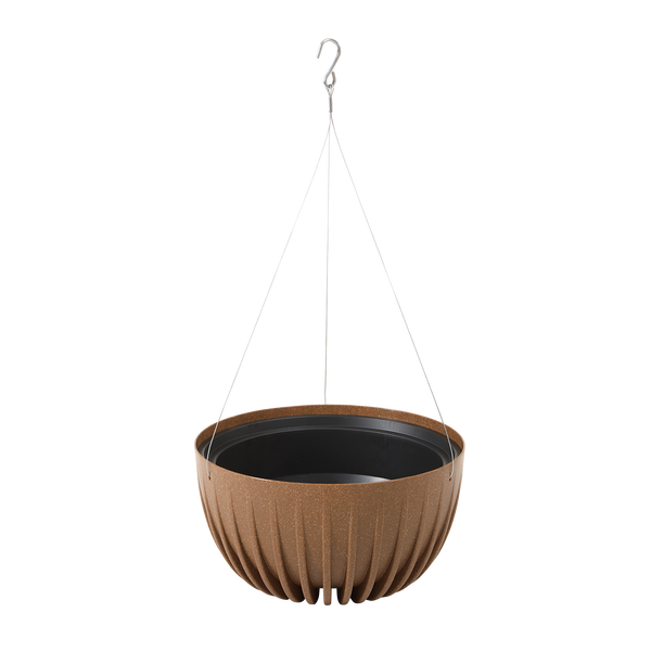 HANGING BOWL MIRA 240-NATURAL WOOD*89803