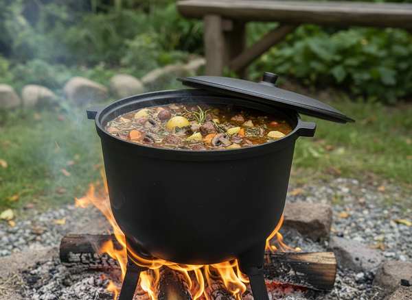 KOCIOŁEK MYŚLIWSKI ŻELIWNY 11L 30,5 X 22 CM