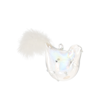 BOMBKA SZKLANA - PTASZEK 6,9 x 4,6 x 6,4 CM opak=6szt *4594