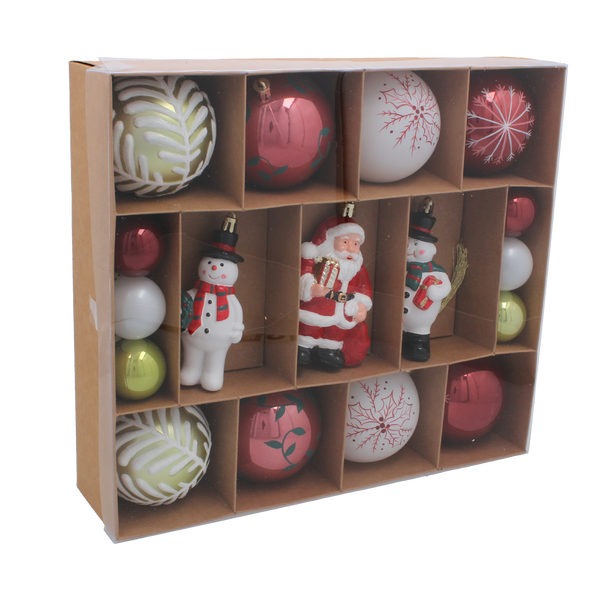23 CHRISTMAS ORNAMENTS - MIX