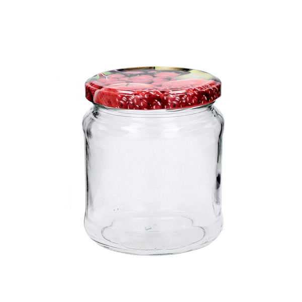 SŁOIK 450 ML + ZAKRĘTKA FI 82 DEKOR, PAL=2176 SZT *2230