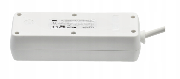 EXTENSION CORD POWER STRIP 3 SOCKETS 1.5M WHITE