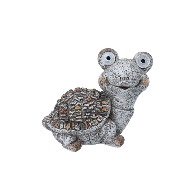 GARDEN FIGURINE - TURTLE WITH GLOWING EYES 20 x 12,5 x 17,5 CM LED pack=4 pcs