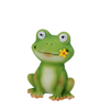 GARDEN FIGURINE – FROG WITH GLOWING EYES 9,6 X 7,5 X 13 CM LED pack=6 pcs