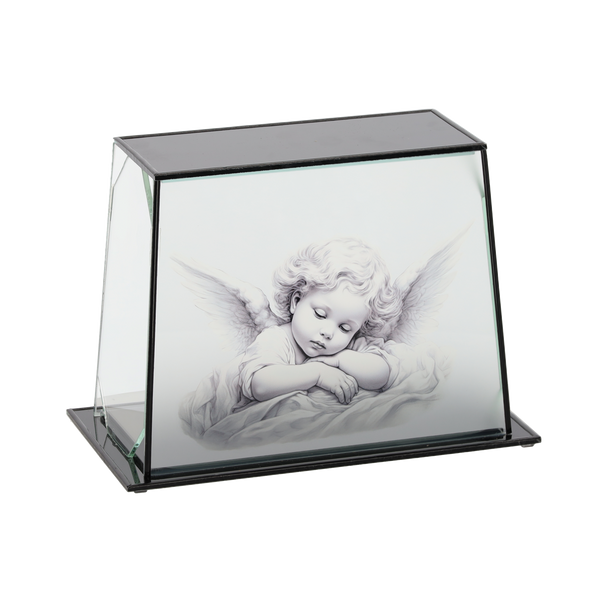 LANTERN GLASS PANORAMA ANGEL RETRO*6312