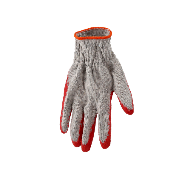 SÚPRAVA 10 PÁROV OCHRANNÝCH RUKAVÍC "VAMPÍRKI" PLETENÉ ČERVENÉ/ MODRÉ POTIAHNUTÉ LATEXOM *7017