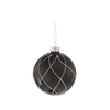 GLASS BAUBLE - BLACK MIX DESIGNS 8 CM
