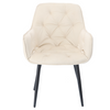 KRZESŁO WELUROWE BEŻOWE *6567