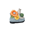 GARDEN FIGURINE – SNAIL WITH FLOWER 16 X 9 X 14,5 CM LED pack=4 pcs