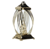 LAMPION 40CM WSTĘGA METALIK ZŁOTY/SREBRNY OPAK=3SZT*8507