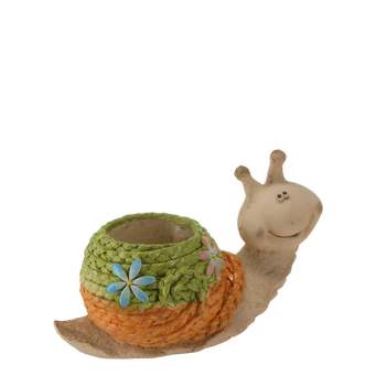 ZÁHONOVÁ KYVETKA - ŠNEK SPLÉTANÁ SKELE 43 x 21,5 x 25,5 CM *7362