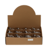 BOMBĂ DIN sticlă - TRANSPARENTĂ 8 CM MIX DE MODELE disp=12buc *4501