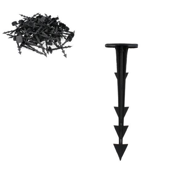 Sada 100 kolíků na upevnění agrotextilie 12,5 cm *0806