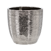 CERAMIC COVER FOR A POT 30 x 30 x 29,5 CM SILVER