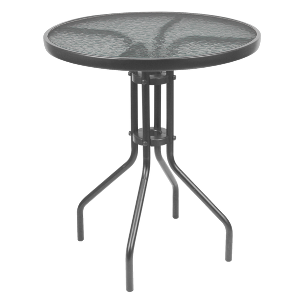 STOLIK OGRODOWY OKRĄGŁY 60 x 60 x 70 cm SZARY