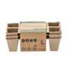 SET OF 3 PALLETS OF PEAT FLOWERPOTS 24,5 x 12,5 x 6 CM