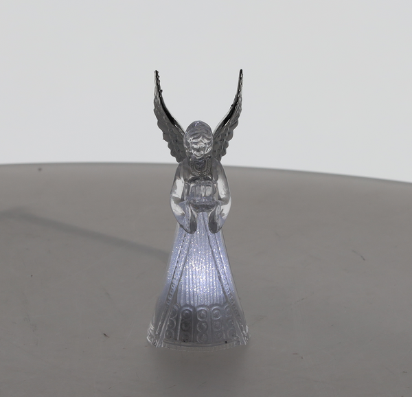 CHRISTMAS DECORATION - SMALL LED PLASTIC ANGEL 4 x 4 x 11 CM ASSORTED DESIGNS disp=12pcs