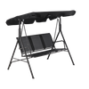 GARDEN SWING WITH TEXTILENE 170 x 110 x 153 cm BLACK *3118