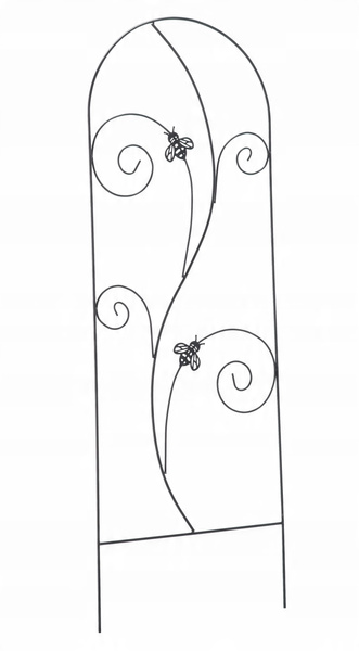 REȚEA / SUPORT PENTRU PLANTE 60 x 167 CM NEGRU *1916