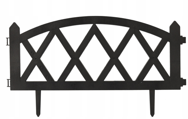 SET OF 4 GARDEN FENCE PANELS 59.5 x 32.5 CM
