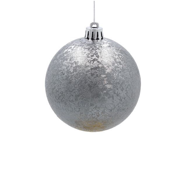 SET OF 6 ORNAMENTS 8 CM CHAMPAGNE/GRAY/WHITE
