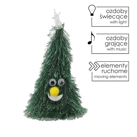 MOVING CHRISTMAS TREE 13 CM