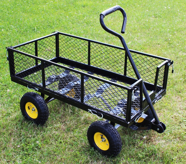 WÓZEK OGRODOWY DWUFUNKCYJNY CZARNY *6858