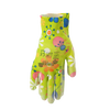 GARDEN GLOVES "7" PATTERN, POLYESTER WITH POLYURETHANE PACKET=12