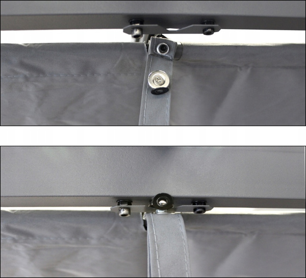 ŠEDÁ ZÁHRADNÍ PERGOLA 3 X 3M 2.95 x 2.95 x H2.3m *5682