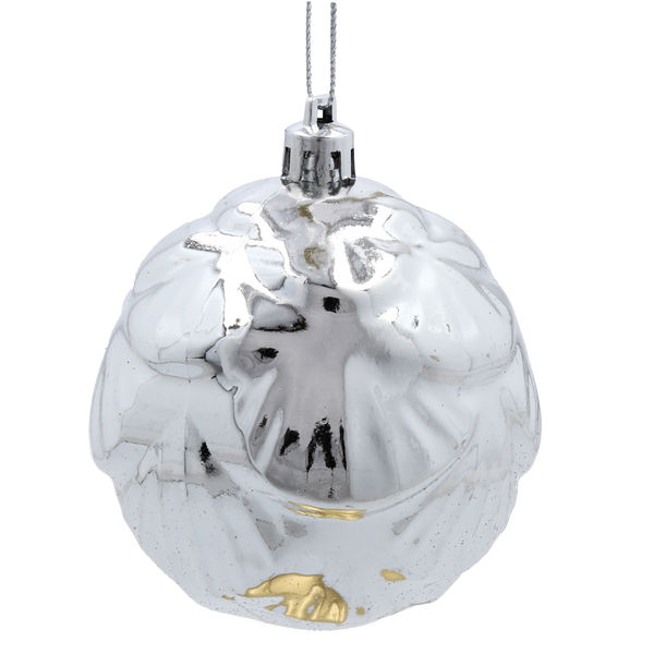 SET OF 24 CHRISTMAS BAUBLES RED, SILVER, GOLD