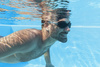 SWIM GOGGLES WITH COLORED LENSES