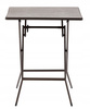 FOLDING CAMPING TABLE 61.5 X 61.5 X 73 CM BROWN