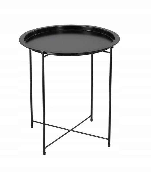 STOLIK KAWOWY OKRĄGŁY 47 x 47 x 50,5 CM BIAŁY *1074