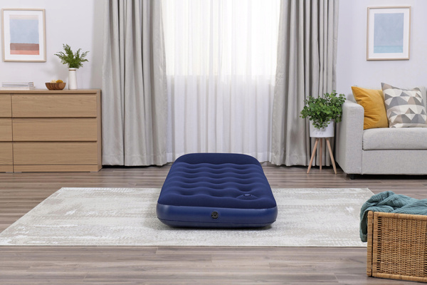 SALTEA INFLATABILĂ PENTRU O SINGURĂ PERSOANĂ CU POMPĂ PE PICIOARE 185 x 76 x 28 CM *8864