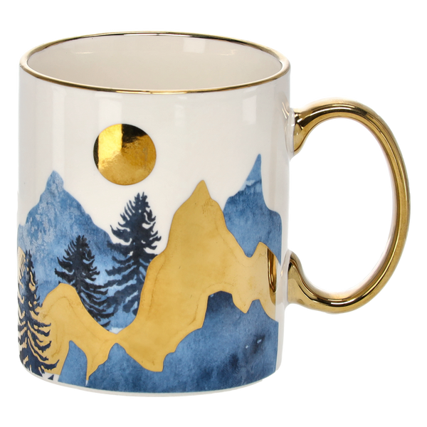 PORCELAIN MUG 435 ML MIX OF PATTERNS OPAK=12PCS