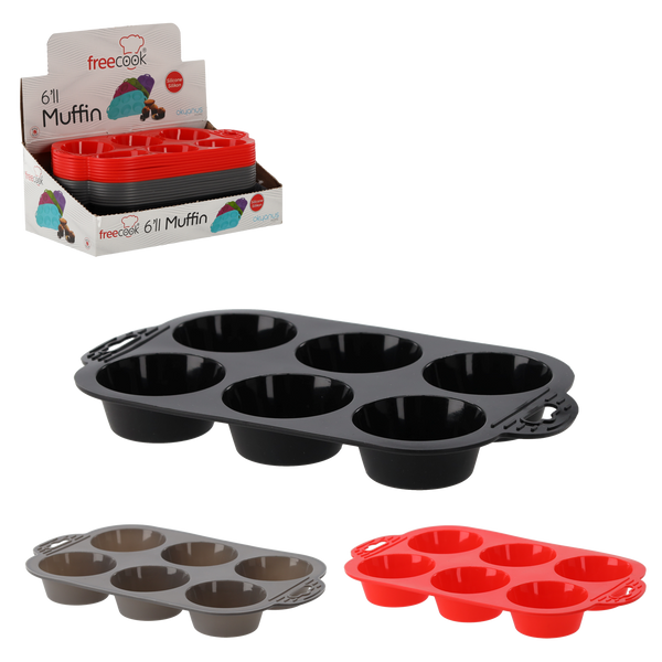 FORMA SILIKONOWA NA MUFFINKI 6 SZT *0573