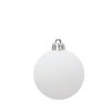SET OF 9 BAUBLES 6 CM WHITE